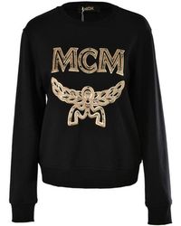 MCM - Round Collar Long Sleeve Sweater - Lyst