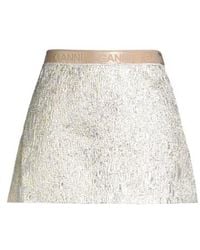 Ganni - Metallic Jacquard Skirt - Lyst