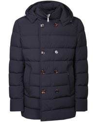 Moorer - Florio Double-Breasted Hooded Padded Coat - Lyst