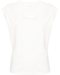 Lemaire - Crewneck Sleeveless Jersey T-Shirt - Lyst