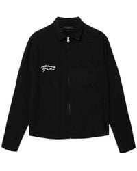 AllSaints - Buck Oversized Embroidered Long Sleeve Jacket - Lyst