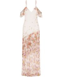 Donde Esteban - Ruffled Silk-Chiffon Maxi Dress - Lyst
