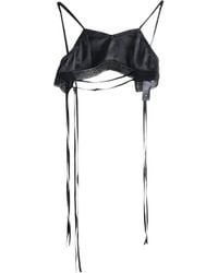 Ann Demeulemeester - Xaja Lace-Trim Bralette - Lyst