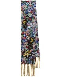 Dries Van Noten - Embroidered Viscose Scarf - Lyst