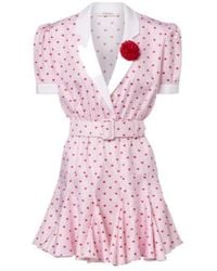 Rodarte - Printed Silk Twill Minidress - Lyst