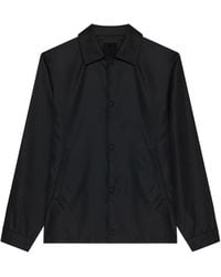 Givenchy - Logo Embroidered Button-Up Jacket - Lyst