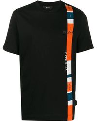 ZEGNA - Logo Short-Sleeved T-Shirt - Lyst