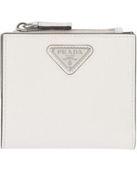 Prada - Small Saffiano Leather Wallet - Lyst