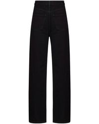 MM6 by Maison Margiela - Wide-Leg Denim Jeans - Lyst