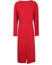 Carven - Long-Sleeve Midi Dress - Lyst
