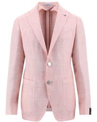 Tagliatore - Notched-Lapels Single-Breasted Blazer - Lyst