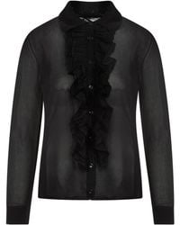 Tom Ford - Ruffle Knit Shirt - Lyst