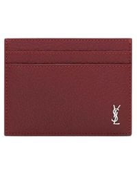 Saint Laurent - Tiny Cassandre Card Case - Lyst