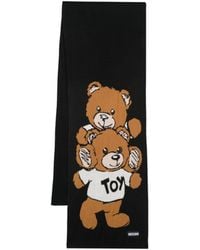 Moschino - Teddy Bear-Motif Scarf - Lyst
