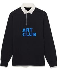 JW Anderson - Jw Anderson Art Club Rugby Polo Top - Lyst