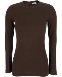 Brunello Cucinelli - Embellished Knitted Jumper - Lyst