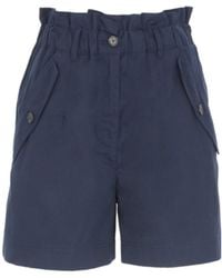 KENZO - High-Waisted Elastic Waist Shorts - Lyst