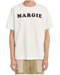 MM6 by Maison Margiela - Arch Print T-Shirt - Lyst