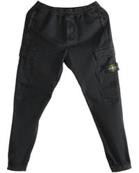 Stone Island - Elastic Waist Casual Pants - Lyst