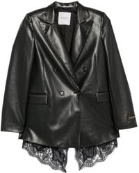 ERMANNO FIRENZE - Double-Breasted Peak-Lapel Blazer - Lyst