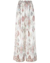 Ermanno Scervino - Patterned Wide-Leg Pants - Lyst