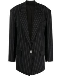 The Attico - The Glen Pinstriped Blazer - Lyst