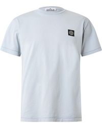 Stone Island - Cotton Compass Logo Patch T-Shirt - Lyst