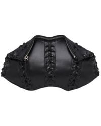 McQueen - Manta Lace-Up Detailed Clutch Bag - Lyst
