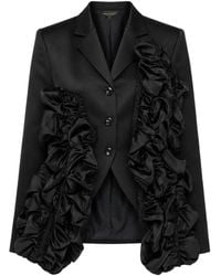Comme des Garçons - Ruffled Satin Blazer - Lyst