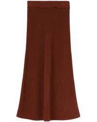 Loro Piana - Ikeda Pleated Midi Skirt - Lyst