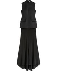 Sportmax - Cileno Satin Midi Dress - Lyst