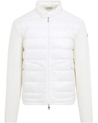 Moncler - Tricot Zip-Up Padded Cardigan - Lyst