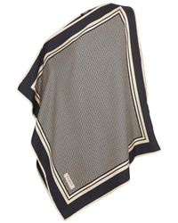 Balmain - Asymmetric Monogrammed Scarf Top - Lyst