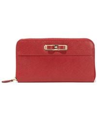 Ferragamo - Logo Details Wallet - Lyst