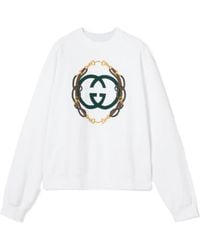 Gucci - Cotton Jersey Sweatshirt With Print - Lyst