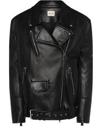 KHAITE - Hansel Leather Jacket - Lyst