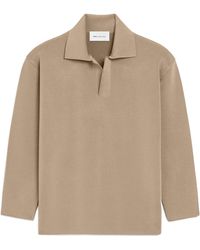 Ami Paris - Long-Sleeve Polo-Collar Sweater - Lyst