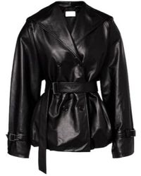 Magda Butrym - Long-Sleeved Leather Jacket - Lyst