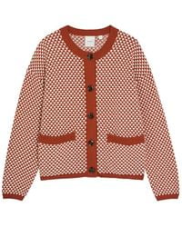 Varley - Elmwick Patterned Cotton-Knit Cardigan - Lyst