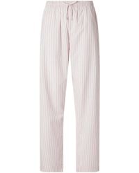 Tekla - Striped Organic Cotton Pajama Pants - Lyst