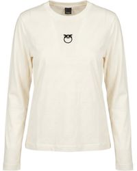 Pinko - Love Birds Logo-Print T-Shirt - Lyst