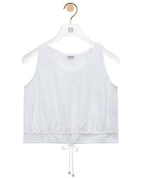Loewe - Paulas Drawstring Hem Knitted Top - Lyst