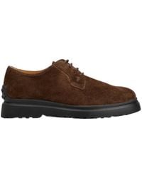Tod's - Suede Lace-Up Derby Shoes - Lyst