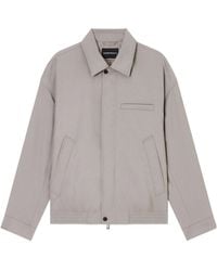 Emporio Armani - Zip-Up Long-Sleeved Jacket - Lyst