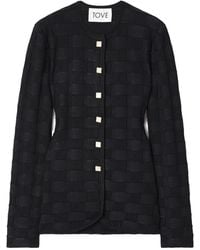 TOVE - Uma Jacquard-Knit Cardigan - Lyst