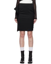 MM6 by Maison Margiela - Panelled Denim Miniskirt - Lyst
