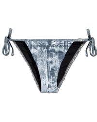 DIESEL - Brigittes-Dnm Tie-Side Bikini Bottoms - Lyst