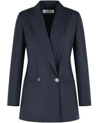 Max Mara - Mxmbikini Double-Breasted Tailored Blazer - Lyst