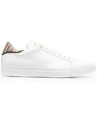 Paul Smith - Stripe-Detailed Lace-Up Sneakers - Lyst