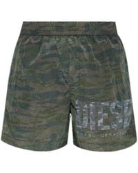 DIESEL - Rio-41-Utlt Logo Printed Swim Shorts - Lyst